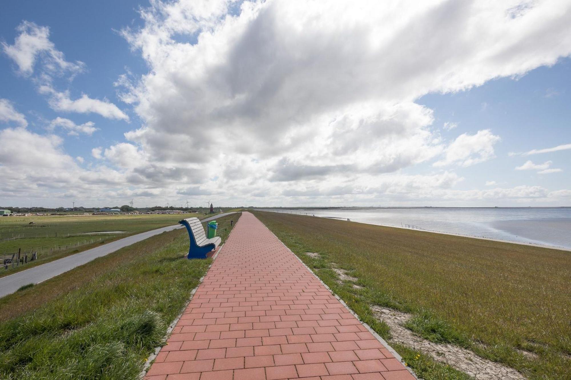 Direkt Am Deich - Ferienwohnung Amrum Im Gaestehaus Am Badedeich Dagebüll Eksteriør bilde